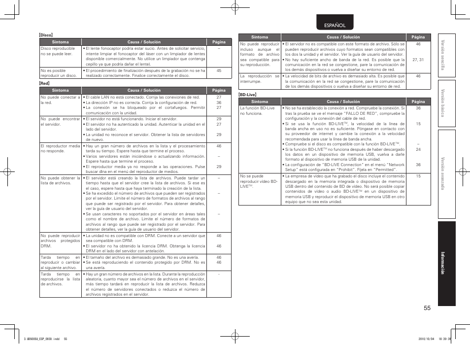 Marantz UD5005 User Manual | Page 59 / 72