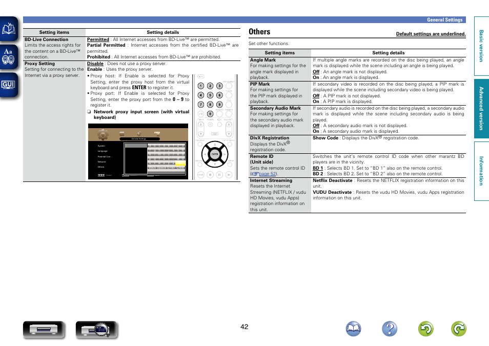 Others | Marantz UD7007 User Manual | Page 45 / 81