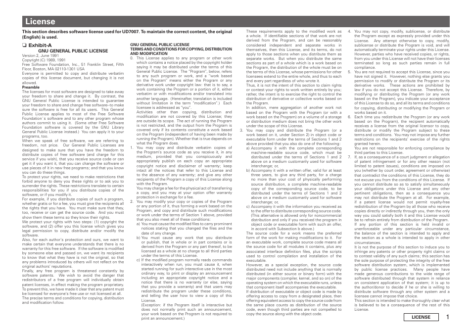 License | Marantz UD7007 User Manual | Page 74 / 81