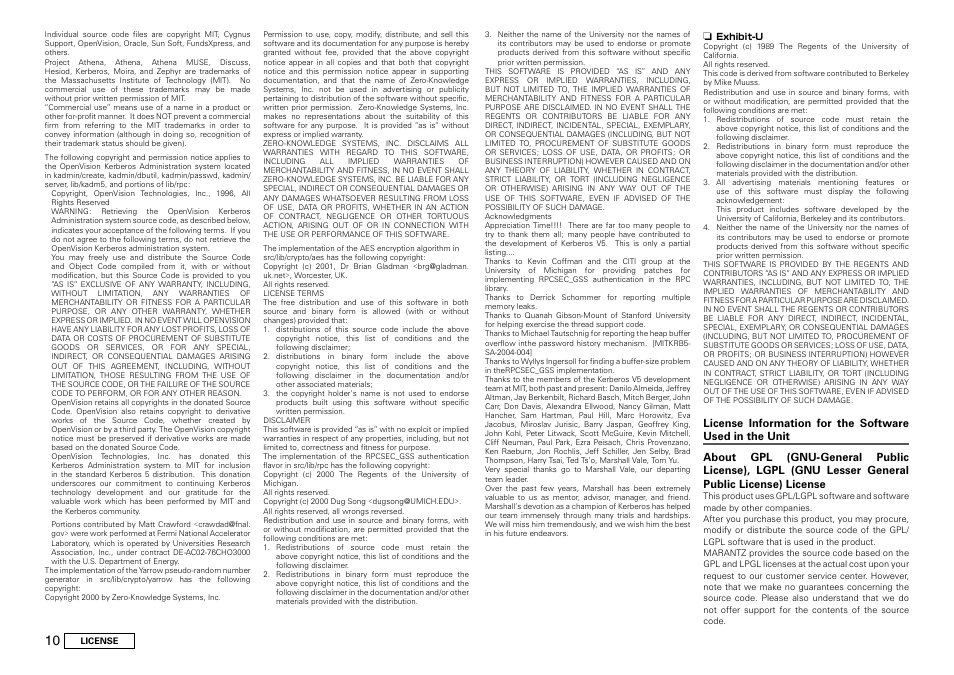 Marantz UD8004 User Manual | Page 68 / 69