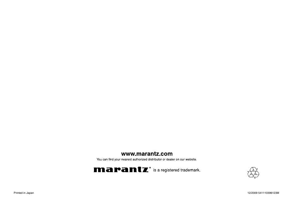 Marantz UD8004 User Manual | Page 69 / 69