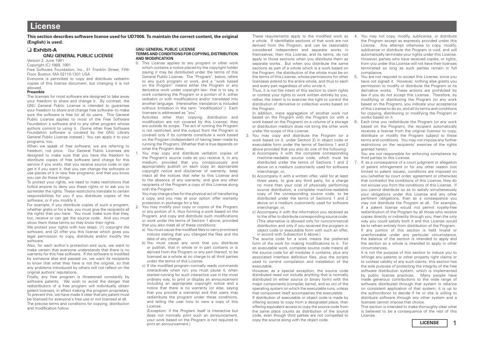 License | Marantz UD7006 User Manual | Page 67 / 76
