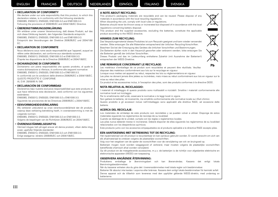 Marantz UD9004 User Manual | Page 4 / 73