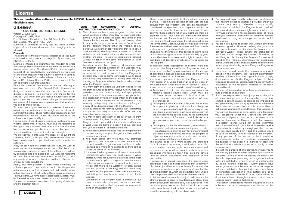 License | Marantz UD9004 User Manual | Page 63 / 73