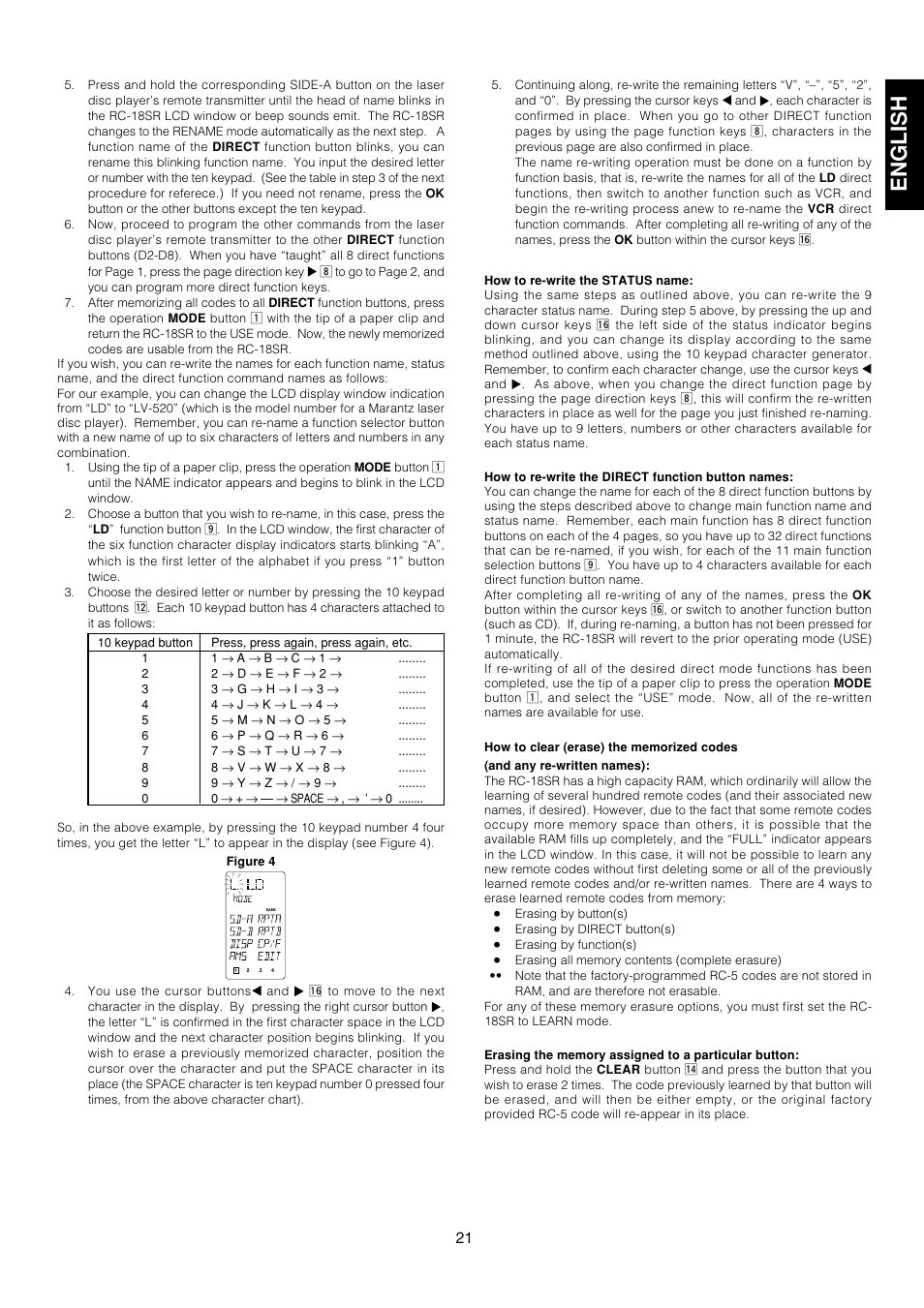 English | Marantz AV9000 User Manual | Page 26 / 41