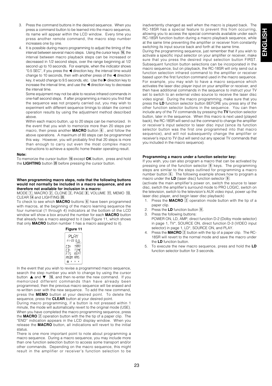 English | Marantz AV9000 User Manual | Page 28 / 41