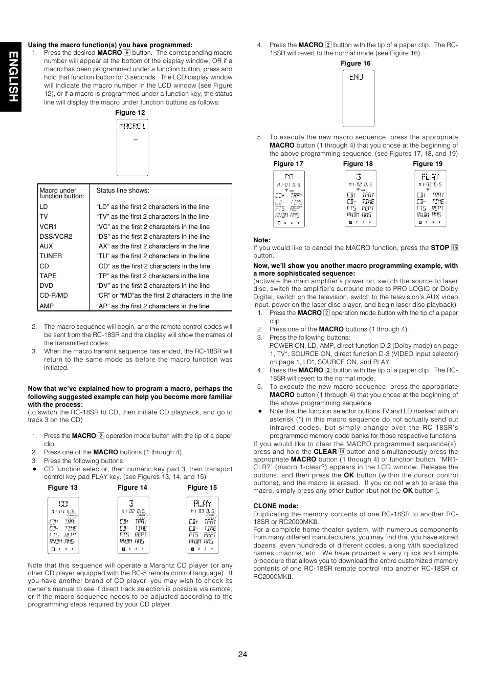 English | Marantz AV9000 User Manual | Page 29 / 41