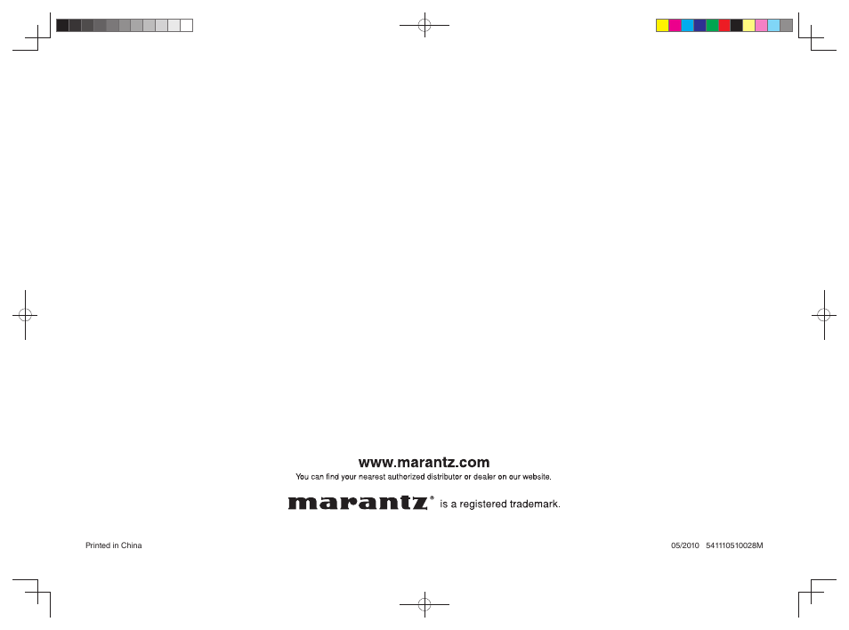 Marantz CD5004 User Manual | Page 29 / 29