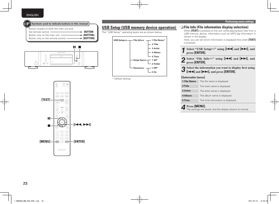 Marantz CD6004 User Manual | Page 26 / 36