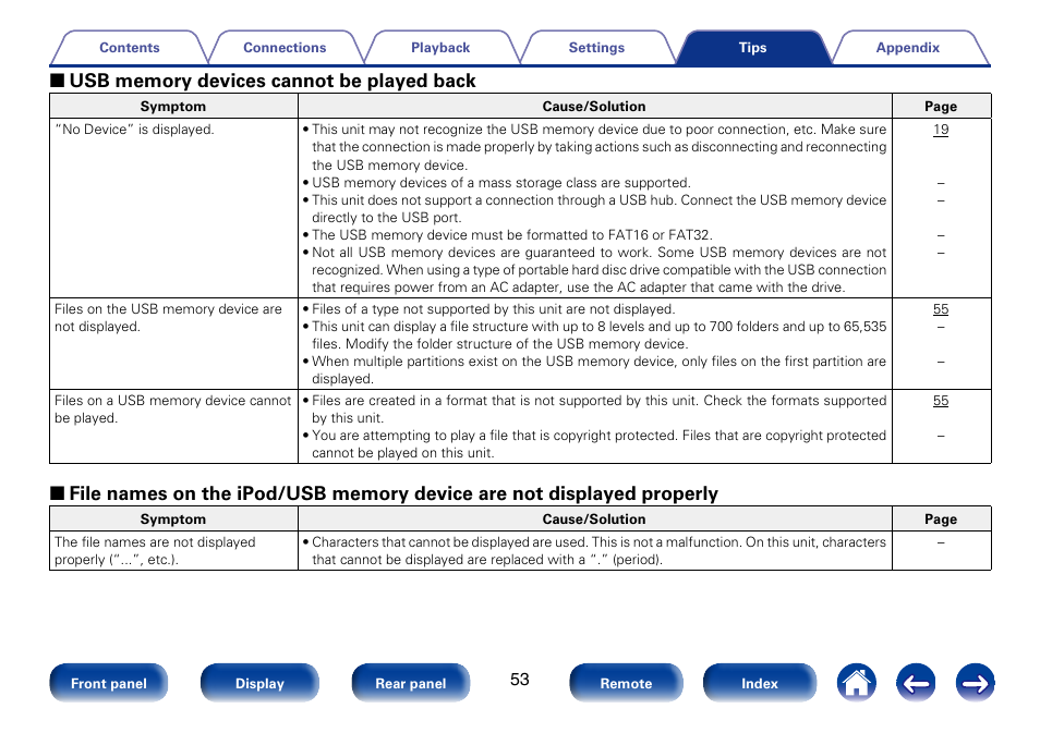 Marantz CD6005 User Manual | Page 53 / 64