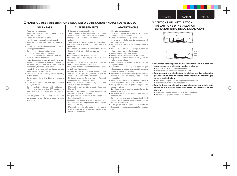 Ii n | Marantz NA7004 User Manual | Page 3 / 40