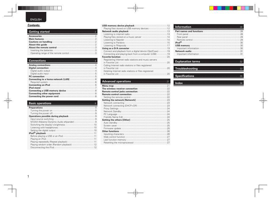 Marantz NA7004 User Manual | Page 4 / 40