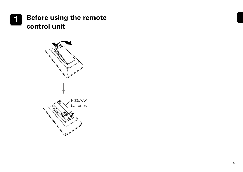 Before using the remote control unit | Marantz NA8005 Quick Start User Manual | Page 5 / 14
