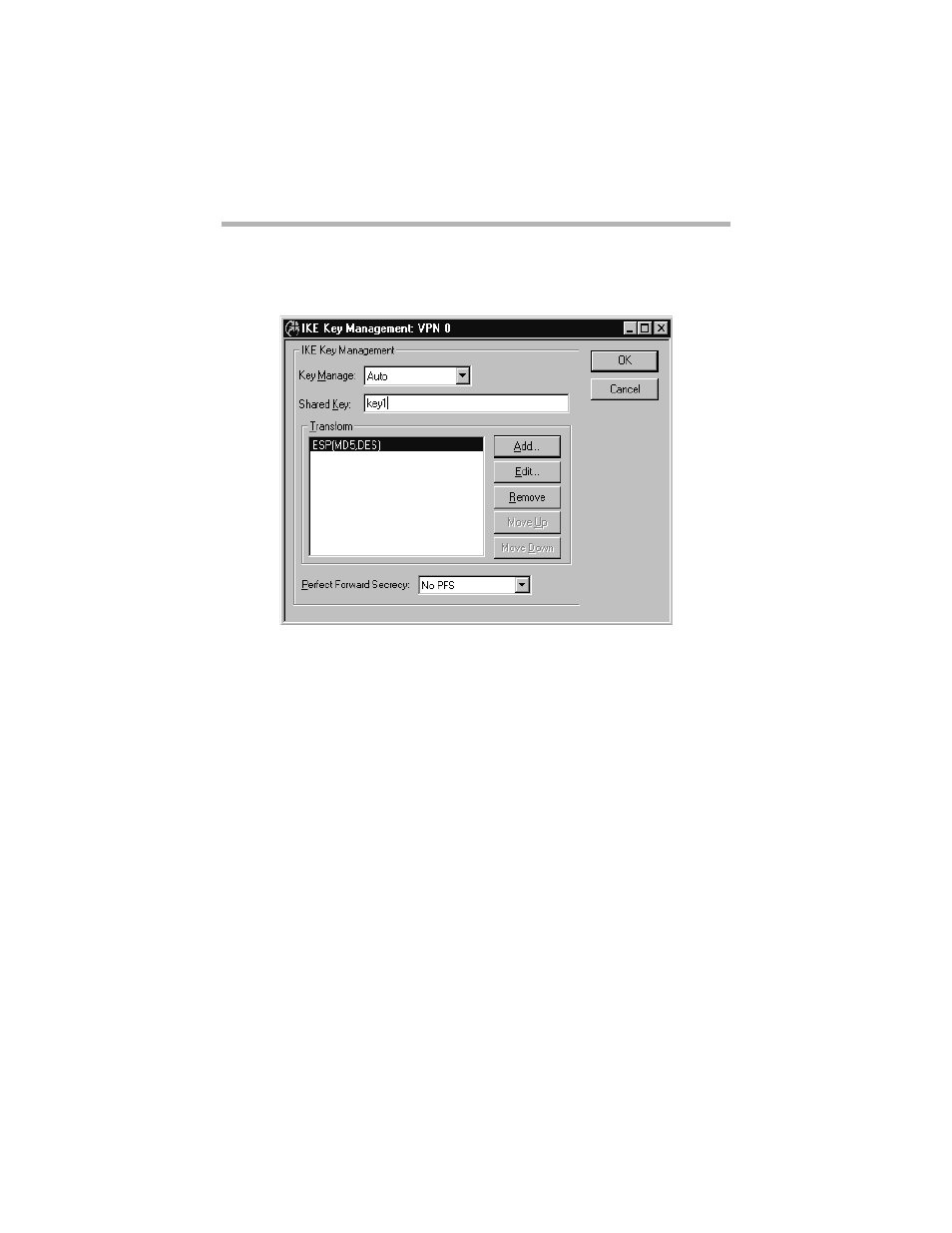 Ike key management, Key manage, Ike k | Anagement | Compatible Systems 5.4 User Manual | Page 105 / 313