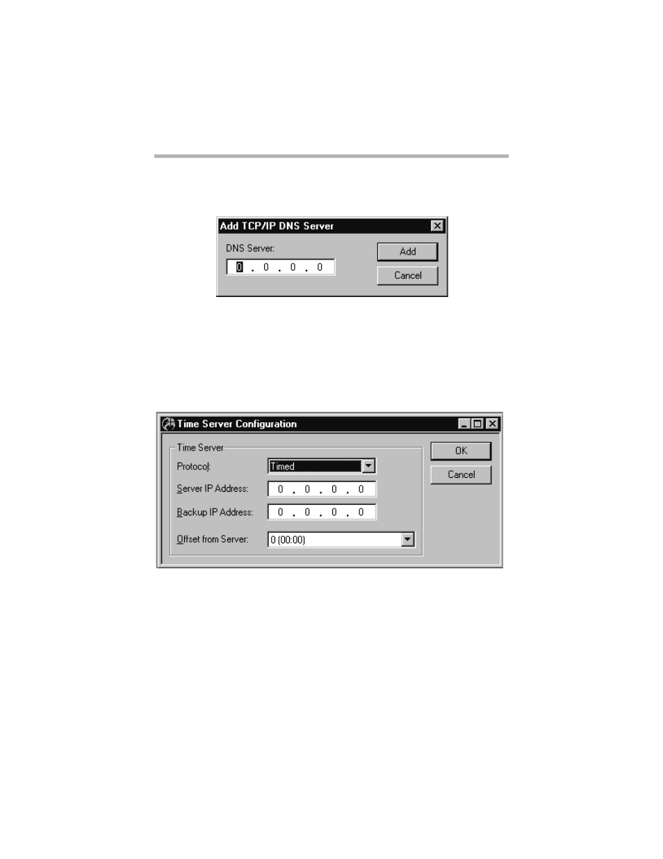 Time server dialog box, Erver, Ialog | Compatible Systems 5.4 User Manual | Page 239 / 313