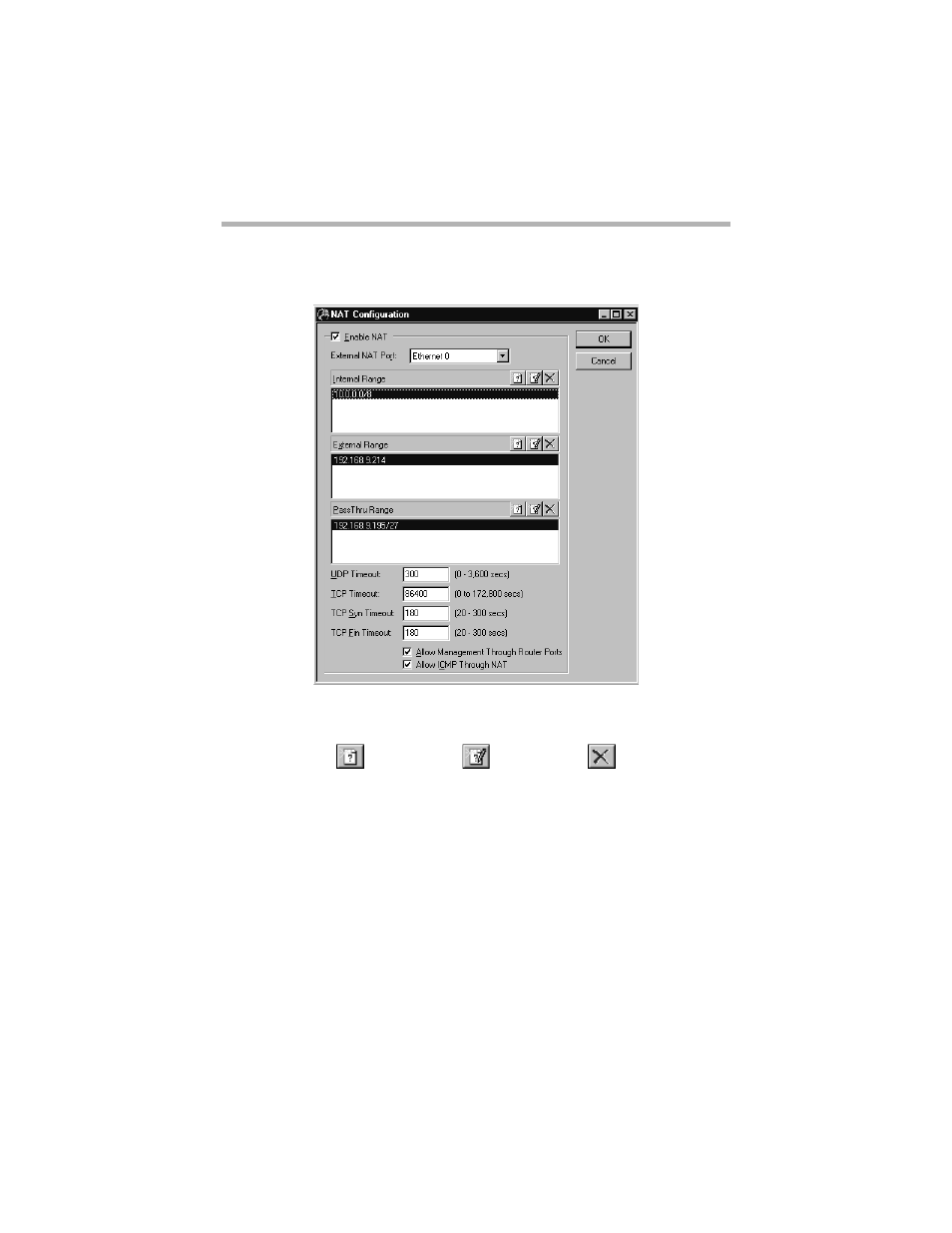 Nat configuration dialog box, Nat c, Onfiguration | Ialog | Compatible Systems 5.4 User Manual | Page 247 / 313