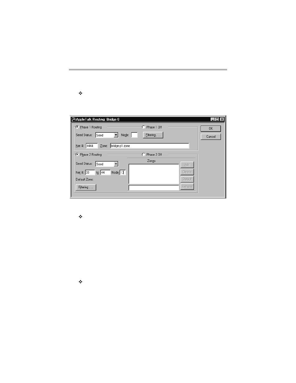 Appletalk phase 1 configuration | Compatible Systems 5.4 User Manual | Page 89 / 313