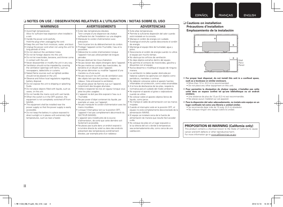 Marantz PM-11S3 User Manual | Page 4 / 30