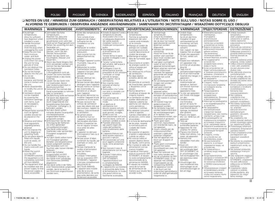 Marantz TT5005N User Manual | Page 3 / 12