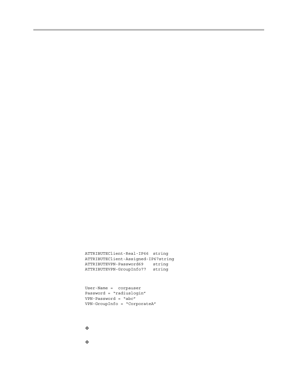 Setting up radius authentication, Setting the intraport for a radius server, Radius server user authentication settings | Etting, Radius a, Uthentication | Compatible Systems 10/100 User Manual | Page 10 / 13