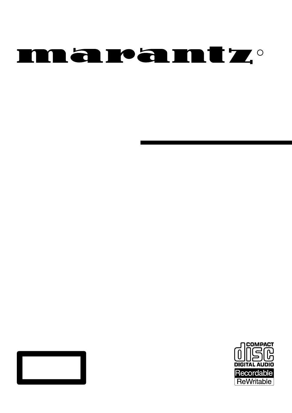 Marantz DR6000N User Manual | 26 pages