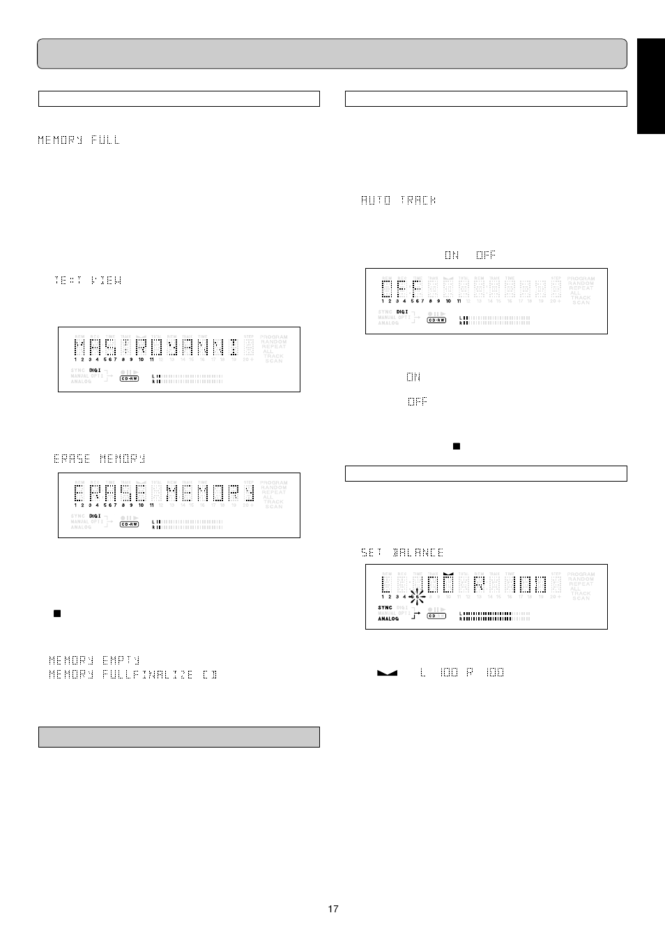 Menu mode, English, Recording settings | Marantz DR6000N User Manual | Page 20 / 26