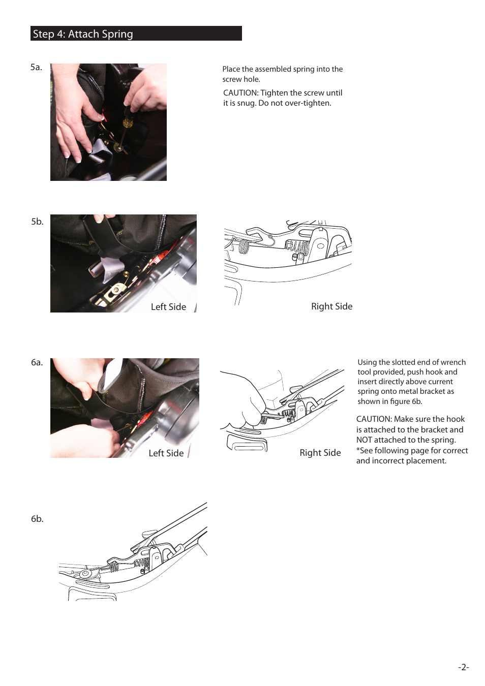 Step 4: attach spring | Combi Baby Carrier User Manual | Page 2 / 4