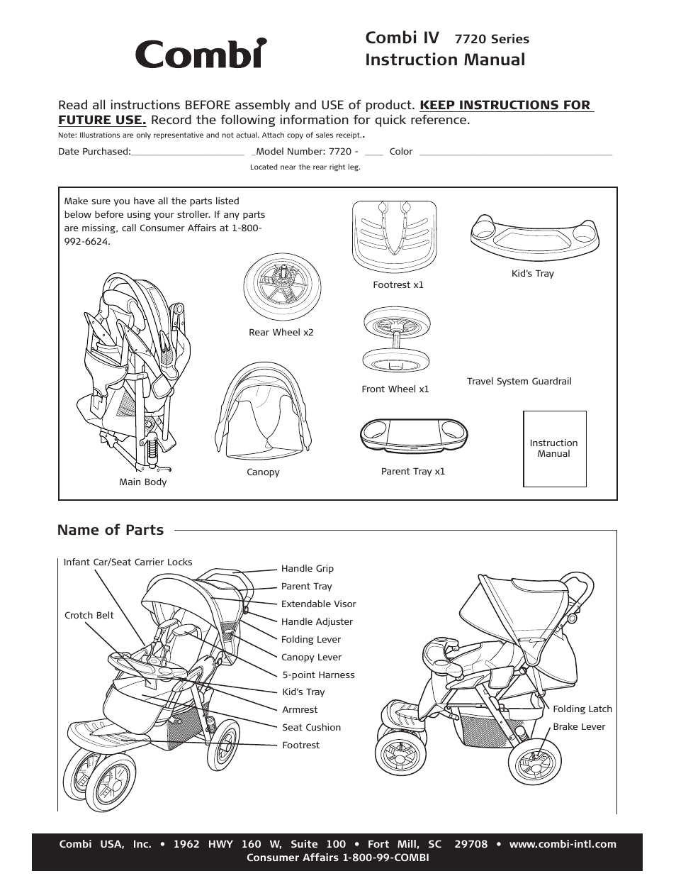 Combi 7720 User Manual | 12 pages