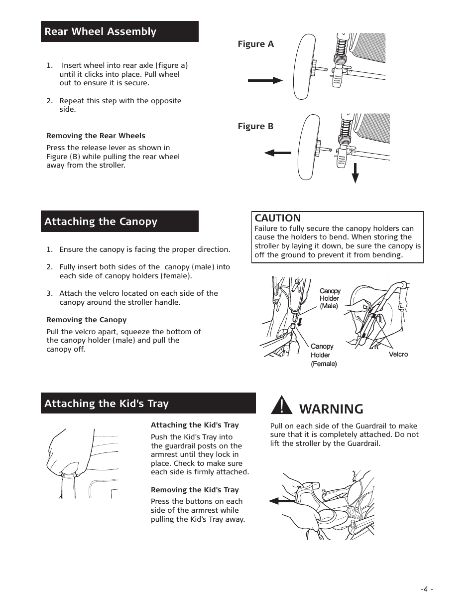 Warning, Caution | Combi 7720 User Manual | Page 4 / 12