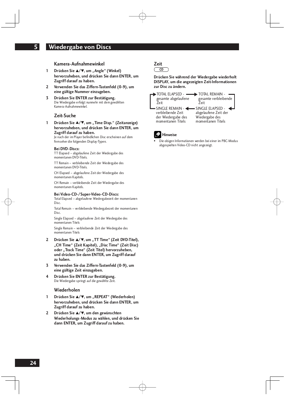 Wiedergabe von discs 5 | Marantz DV4001N User Manual | Page 128 / 358
