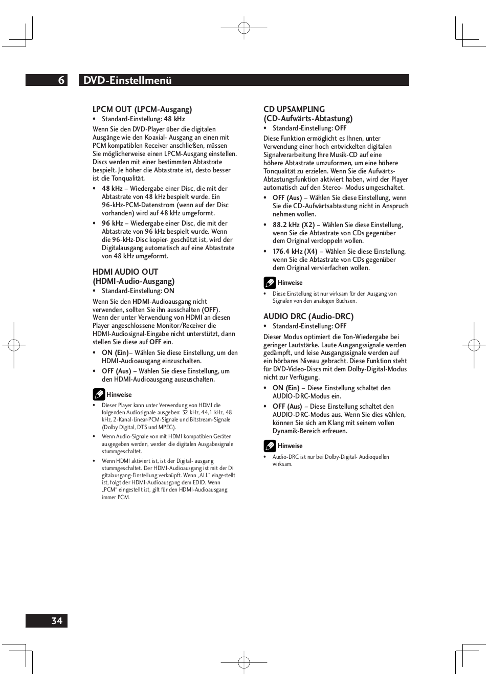 Dvd-einstellmenü 6 | Marantz DV4001N User Manual | Page 138 / 358