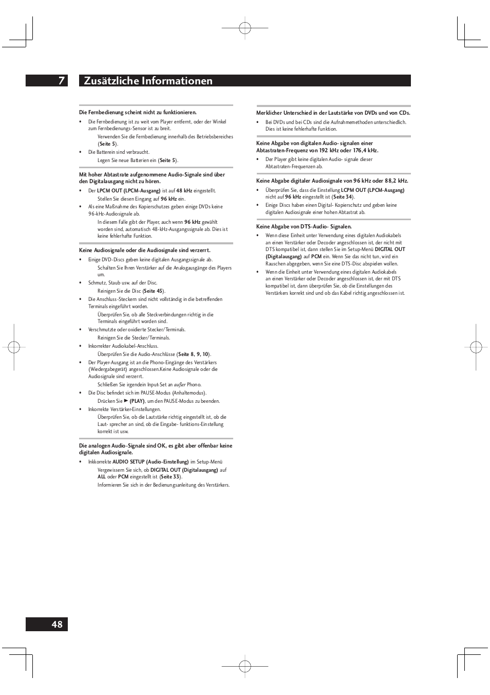 Zusätzliche informationen 7 | Marantz DV4001N User Manual | Page 152 / 358
