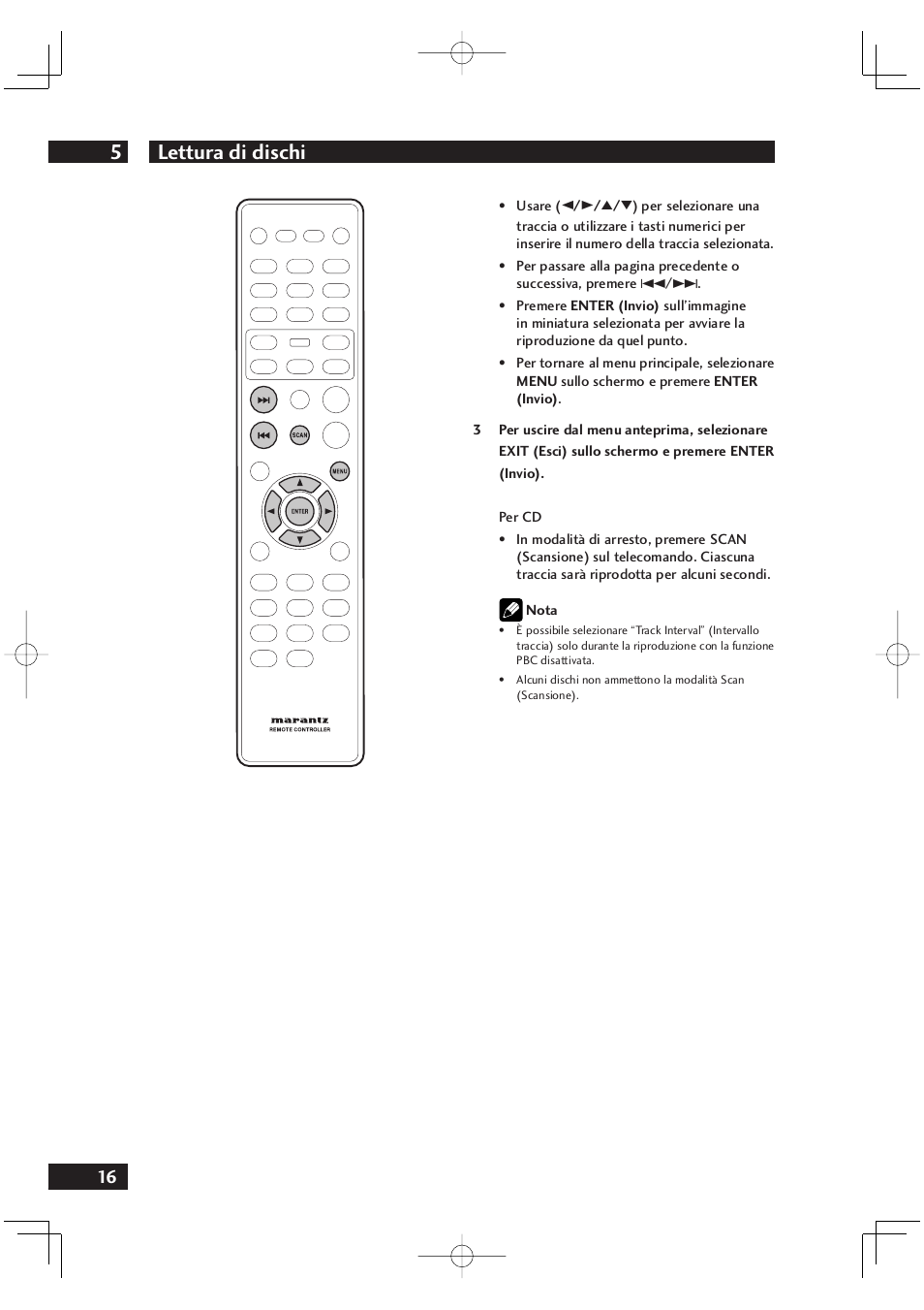 Lettura di dischi 5 | Marantz DV4001N User Manual | Page 170 / 358