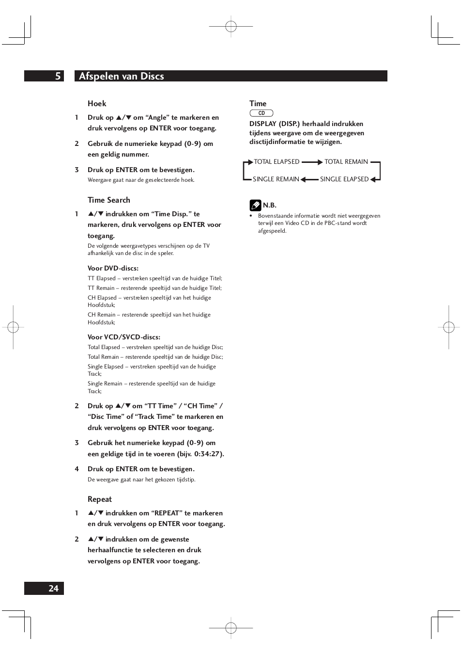 Afspelen van discs 5 | Marantz DV4001N User Manual | Page 228 / 358