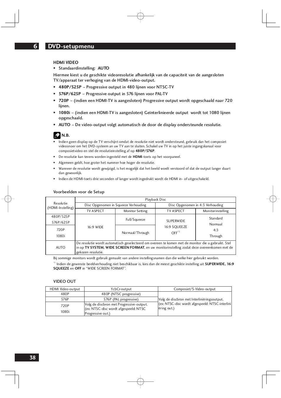 Dvd-setupmenu 6 | Marantz DV4001N User Manual | Page 242 / 358