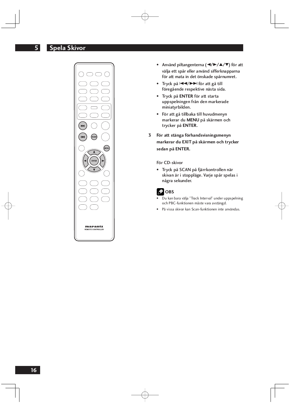 Spela skivor 5 | Marantz DV4001N User Manual | Page 270 / 358