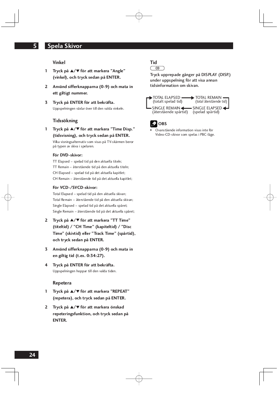 Spela skivor 5 | Marantz DV4001N User Manual | Page 278 / 358