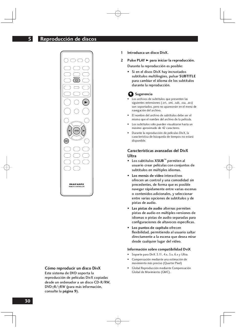 Reproducción de discos 5 | Marantz DV4001N User Manual | Page 334 / 358
