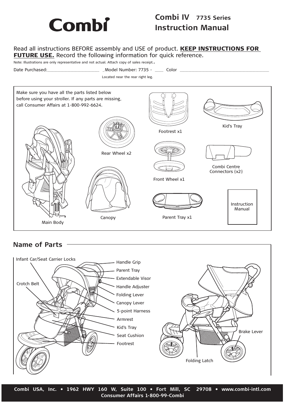 Combi 7735 User Manual | 12 pages