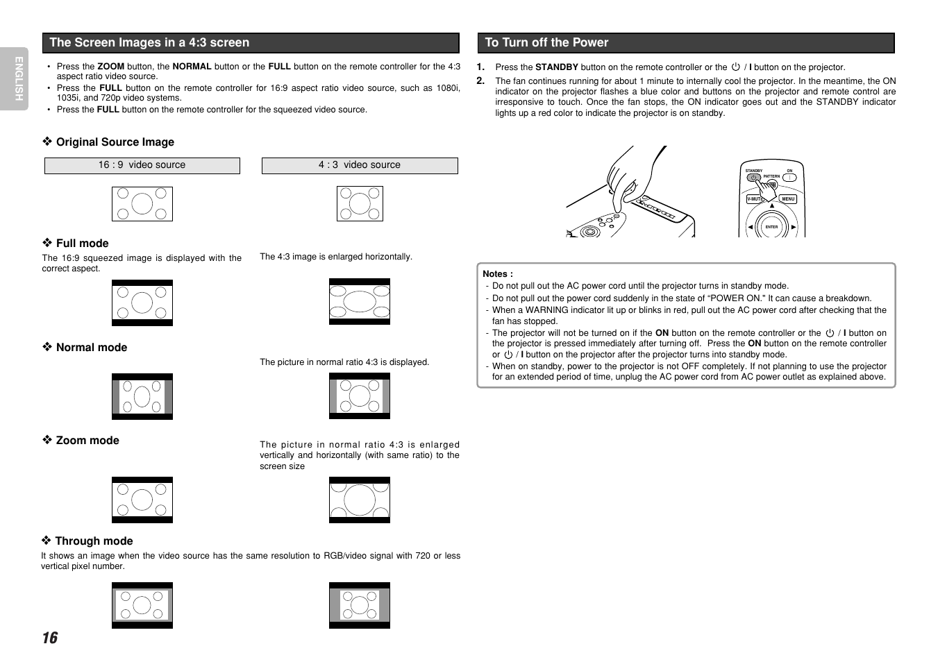 Marantz VP-12S4 User Manual | Page 22 / 37