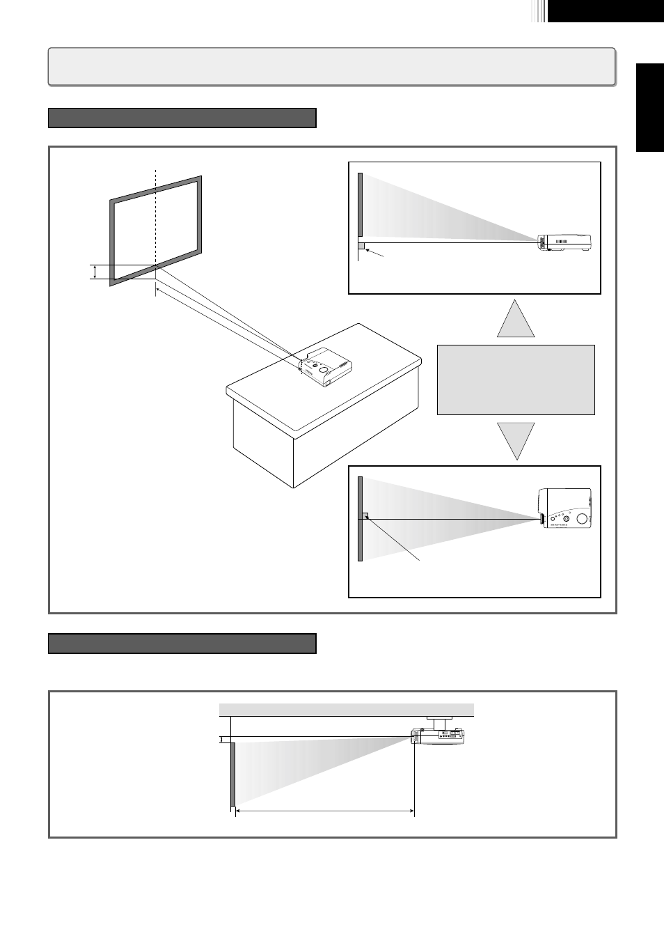 Installation, Floor installation ceiling installation | Marantz VP8000 User Manual | Page 9 / 22