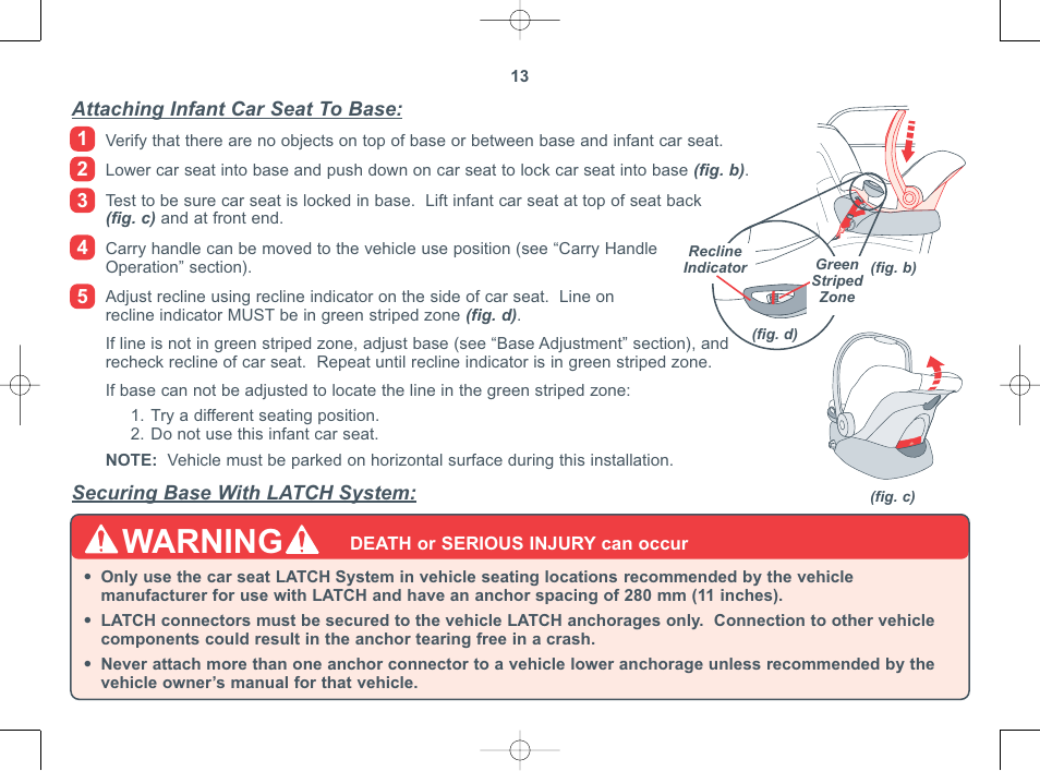 Warning | Combi 8000 Series User Manual | Page 14 / 36