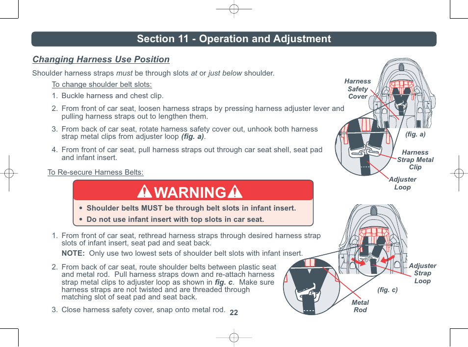Warning | Combi 8000 Series User Manual | Page 23 / 36