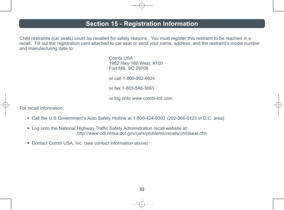 Combi 8000 Series User Manual | Page 33 / 36