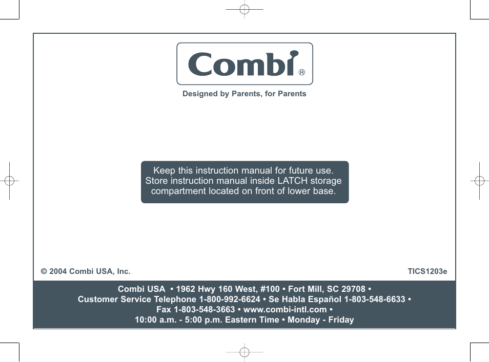 Combi 8000 Series User Manual | Page 36 / 36