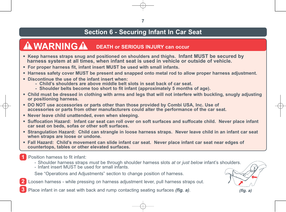 Warning | Combi 8000 Series User Manual | Page 8 / 36