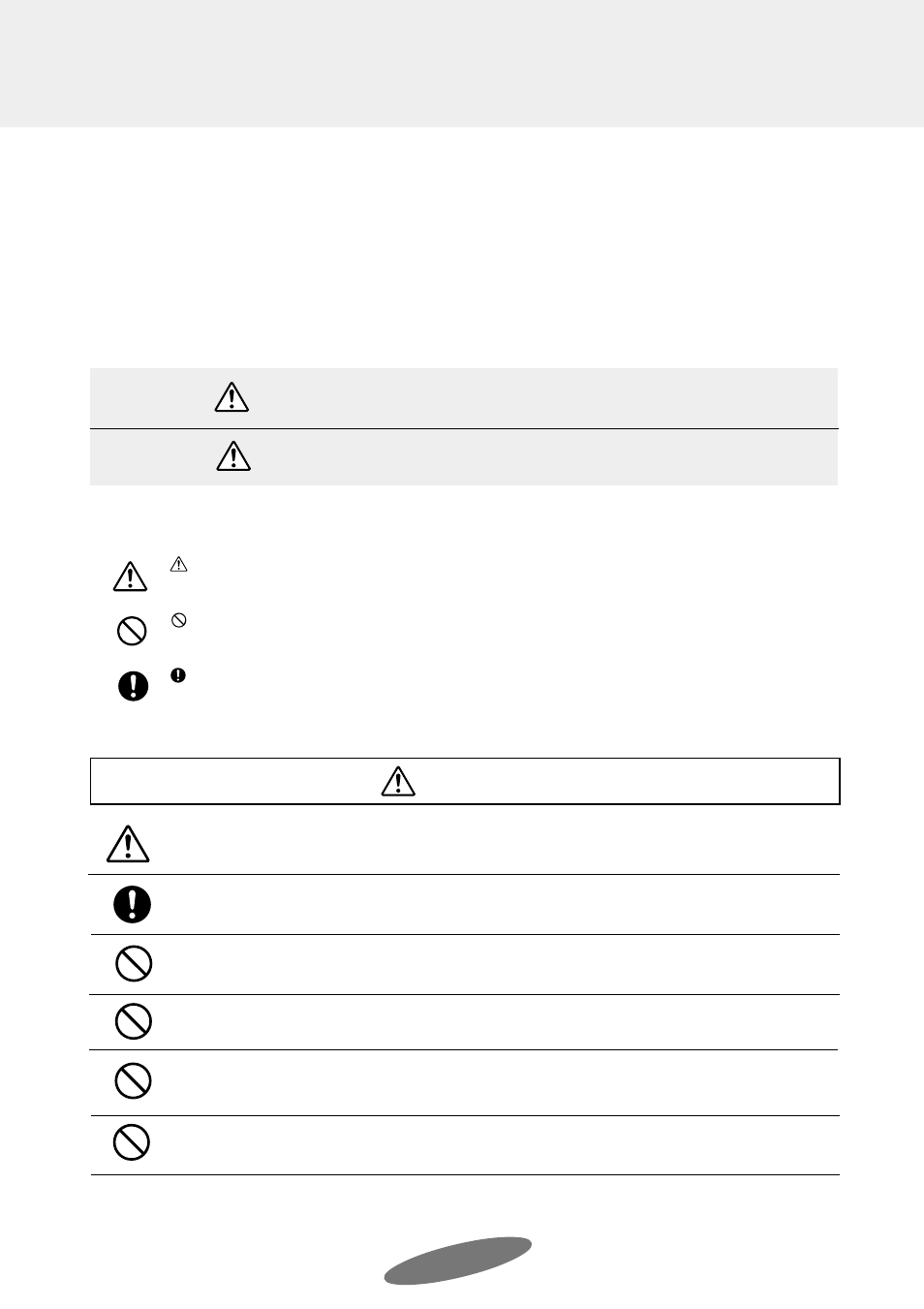 Always heed the following, Before use, Warning | Examples of symbols, Warning caution, Symbols | Marantz AS6150 User Manual | Page 2 / 8