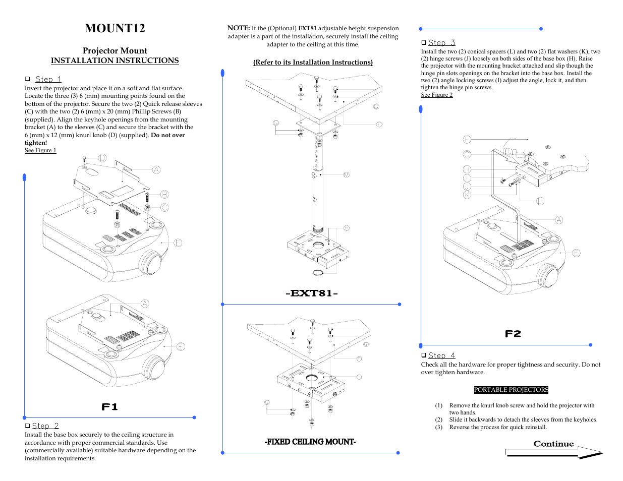 Marantz Mount 12 User Manual | 2 pages