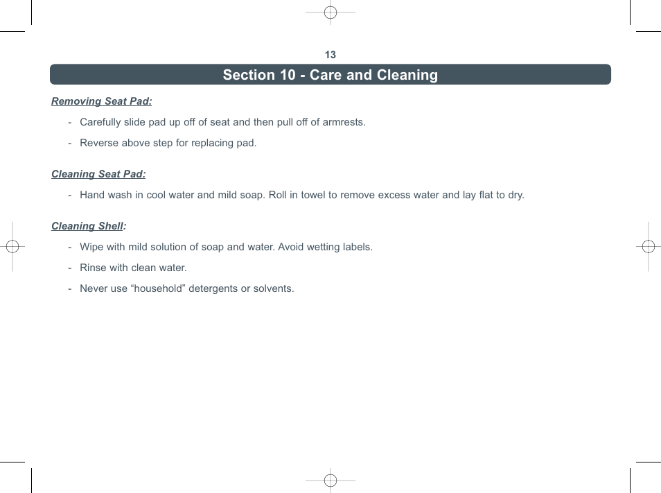 Combi Everest 8400 User Manual | Page 14 / 16
