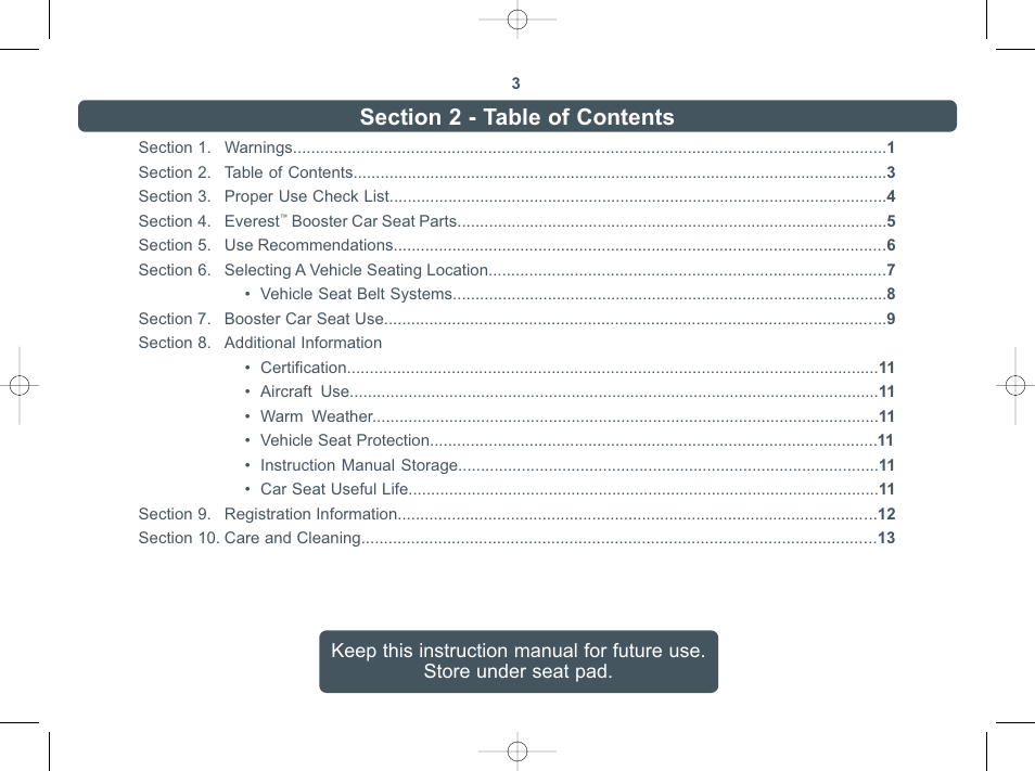 Combi Everest 8400 User Manual | Page 4 / 16